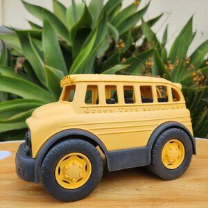 Green Toys School Bus Yellow Pretend Play Toys Toddler Vehicle Made in USA No BP